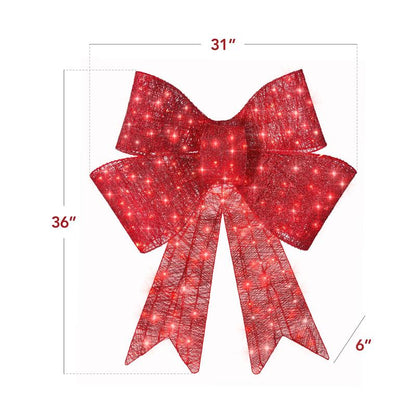 Kivora Giant Pre-Lit Christmas Bow